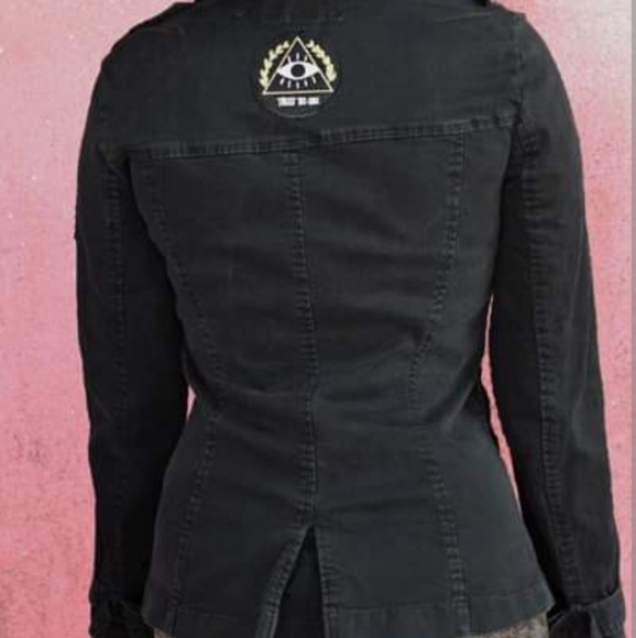 SOLD @MARKET! Harry Potter Syltherin themed Tripp NYC custom upcycled piece - Picture 6 of 11